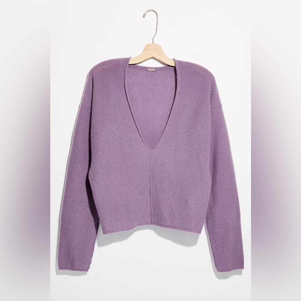 NWT - Free People Lilac Cashmere Sweater - Small